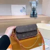 Frauen Designer Messenger Bag Brieftasche Auf Kette Schulter Leder Umhängetaschen Klassische Dame Handtasche Tote Präge Geldbörse