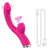 Juguete sexual Masajeador 2 en 1 Vibrador de succión para mujeres Vacío Clítoris Sucker g Punto Estimulador del clítoris Consolador Juguetes Productos Juguetes sexuales Productos