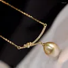 Anhänger MeiBaPJ 10-11mm Natürliche Goldene Süßwasser Perle Mode Wasser Tropfen Anhänger Halskette 925 Silber Feine Hochzeit Schmuck Für frauen