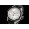 Watchmen Omegawatch Uhr Speedmaster Uhren Herren Chronograph Montre 6-Pins Arbeiten 5A Hochwertiges mechanisches Uhrwerk Uhrrückseite Transparente Saphiruhren 80A5