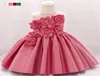 2020 Цветочное свадебное платье Платье для новорожденных девочек для малышей Элегантное платье принцессы Платье для крещения младенцев 1 год День рождения Q9957435