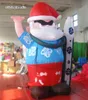 Название товара wholesale Открытый надувной Дед Мороз высотой 3 м / 5 м, синий воздух, выдувной Санта-Клаус с доской для серфинга для клубного рождественского украшения Код товара