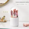 Storage Boxes Pen Holder 360 Degree Rotation Gap Rotating Makeup Box With Protective Cover 348g Brush Household Gadgets