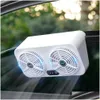 Bilvärmefläktar Ventilator 2 fläkt avgaser Universal Radiator USB Vehicle Window Windshield Cooling Air Purifiers Eliminerar lukt408237 DHZRI