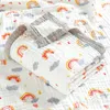 Filtar Children's Comforter Cotton Antibakteriell filt Högdensitet 6-lager GASHER BAD HANDLE OCH Hösten