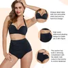 여성 셰이퍼 여성 Shapewear Swimsuit Tankini는 끈적 끈적한 디테일과 브라 트위스트 매듭 디자인 딱딱한 수영 파종 바디 셰이퍼