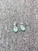 Stud Earrings 2024 UNOde50 Exquisite Fashion Electroplating 925 Silver Oval Light Green Crystal Festival Jewelry Gifts