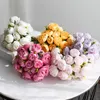 Dekorativa blommor 27heads Artificial Peony Silk Bridal Rose Bouquet Wedding Party Centerpieces Decoration Christmas Home Table Fake Flower