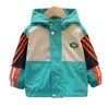 kids designer clothes boy outdoor jacket windbreaker dream zip up Spliced Jackets children coat