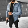 Veste en jean épaissie hommes Imitation laine d'agneau couleur unie automne hiver chaud ample confortable à la mode Style de rue 240117