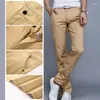Pantalons pour hommes 2024 Printemps Automne Casual Hommes Coton Slim Fit Chino Pantalon De Mode 8 Couleur Mâle Marque Vêtements Plus Taille 28-38