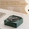 Högtalare vintage vinyl skivspelar stil bluetooth högtalare fonografstil retro bluetooth högtalare gåvor till flickor pojkar födelsedag xmas