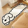 Kawaii Nachtkastje Antislip Onregelmatige Vloermatten Cartoon Hond Patroon Tapijten voor Woonkamer Slaapkamer Lange Gebied Tapijt Home Decor 240117