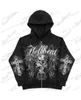 Heren Hoodies Sweatshirts Rock American Street Skeleton Bones heren hoodie Y2K Goth punk Harajuku rits hoodie paar casual losse populaire kleding T240118