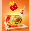 Blocchi 261PCS Hamburger Patatine fritte Fritto cken Building Blocks Cartoon Fast Food Modello di assemblaggio Mattoni Regali di Natale di ldrenvaiduryb