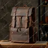 10A+ Högkvalitativ väskor ryggsäck Casual lager handgjorda för mäns personlig kohud ungdoms topp stor resepåse kapacitet