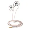 Fones de ouvido senfer dt9 knowles armadura equilibrada + híbrido dinâmico no ouvido fone alta fidelidade dj earplug mmcx conector