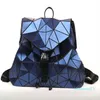 ryggsäck diamantformade män och kvinnor fashionabla frostad missfärgning dator resväska geometrisk ryggsäck