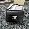 Teen triomphes Designer bag luxury leather New Triumphal Arch box tofu aged flower underarm stick single shoulder diagonal cross small square for women