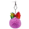 JOJO Enfants Bowknot Fourrure Fuzzy Porte-clés Bébé Filles Épingle À Cheveux Pendentif Enfants Arcs Porte-clés Boule Floue Accrocher Porte-clés sac d'école pendentifs BJ