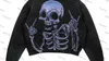 Men's Hoodies Sweatshirts Pants New skull print sweater men and street hip-hop retro oversized fashion loose top streetwearephemeralew