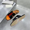 Homens chinelos designer sandálias de couro flip flop património sandálias de bezerro verão preguiçoso grande praia casual slides aaaa