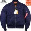 Addensare in inverno New alpha Inverno Uomo / Donna Addensato Giacca da pilota di volo MA1 Aviatore Baseball Air Force Giacche Tattico Militare Cargo Esercito Cappotto antivento