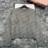 Maglione da donna maglioni firmati moda donna trapano a caldo lettera ricamo grafica girocollo pullover felpa casual maglieria allentata di lusso