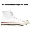 Designer Canvas Leather Casual Scarpe per uomini Donne 1970 Chucks All Star 70 Sneakers Conversione Triplo nero verde nero rosso mezzanotte blu scuro rosa sporcive sportive da uomo Allenatori