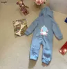 Brand Infant Jumpsuits Meninos com capuz meninas Meninas Tamanho do corpo 59-90 Impressão de desenho animado colorido Recém-nascido Bebê Rastreador de Jan20