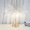 Table Lamps Nordic Cute Girl Room LED Feather Lamp Creative Desk Reading Study Bedroom Bedside Light Decor