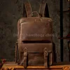 10A+ High quality bag British Handmade Top Layer Cowhide Backpack Men's Leather Travel Large Capacity Crazy Horse Computer bags tote