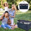 Dinnerware Cooler Box Picnic Insulation Bag Outdoor Basket Drinks Reusable Portable Pearl Cotton Simple The Tote