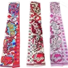 Coreano vintage desinger letras flores impressão bowknot sacos scraf cachecóis charme feminino alça de seda luvas envolve carteira bolsa3250991
