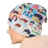 Bérets Ranma 1/2 Plaid Bonnet Chapeau Tricot Chapeaux Vintage Automne Hiver En Plein Air Japon Anime Manga Skullies Bonnets Unisexe Casquette Chaude