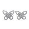 Stud Earrings S925 Silver Bow Pure Diamond Wholesale Of Foreign Trade Fashion Jewelry