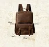 10A+ High quality bag British Handmade Top Layer Cowhide Backpack Men's Leather Travel Large Capacity Crazy Horse Computer bags tote