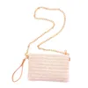 Straw Cross-Body Bag Summer Women's Single Shoulder Beach Bag Mobile Phone Pouches Cosmetic Bags