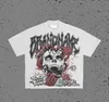 Markendesigner Herren-T-Shirts Vintage Gothic Muster Männer T-Shirt Streetwear 2023 Neue Grafik T-Shirts Punk Hip Hop Print Y2K Top Übergroße lose Kurzschläucheolq 140