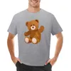 Polos masculinos teddy bear adesivo camiseta oversized t camisa verão topos meninos camisas para homem gráfico