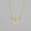 Collier swarovskis Designer Luxury Fashion Women Original Seiko Lucky Five Star Star incrusté Éléments cristallins Full Diamond Star Pendant Polar Star Collar Collar Star