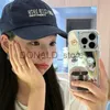 Cell Phone Cases Korea Funny Sunglasses Puppy Makeup Mirror Phone Case For iPhone 14 Rro Max 13 12 11 Cute Cat Animal Y2K Letter Shockproof Funda J240118