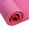 Yogamattor Yoga Mat Anti-SKID Sport Fitness Mat 6mm Tjock PVC inomhus Sportskum Yoga Mat för träning Yoga och Pilates Gymnastik MATL240118