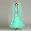 Stage Wear Bare Shoulder Rhinestone Sashes Dancing Dress Modern Women Ladies Waltz Tango Ballroom Performance Neck Piece