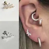 Brincos de parafuso prisioneiro canner 1 par coroa de luxo 925 prata esterlina para mulheres brincos orelha osso piercing jóias pendientes