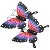 Garden Decorations 2Pcs Wall Butterfly Decor Metal Hanging Decoration Fence Ornament