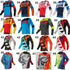 T-shirts Foxx Head Foxx Speed ​​Subduing Mountain Bike Riding Suit Top Long Sleeve Cross-Country Racing Suit Quick Dry T-shirt