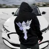 Herren Hoodies Sweatshirts Neue Herren Gedruckt Hoodie Sweatshirt Harajuku Sweatshirt Männer Streetwear Lose Casual Paar Sweatshirt demon slayer hoodiesyolq