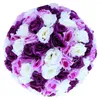 Decorative Flowers 15 Cm Artificial Rose Flower Ball Wedding Party Bouquet Decor Handmade DIY Hydrangea Fake Decoration