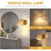 Wall Lamp Farmhouse Light Fixtures Modern Night Rattan Sconce Lights Bedroom Woven Pendant Bedside Home Simple